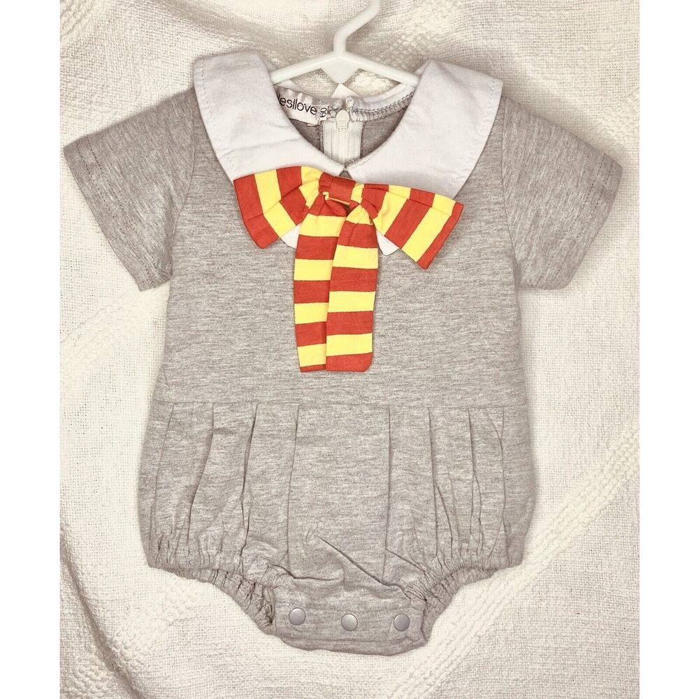 Styles I love Baby Girls Halloween Magic School Costume Cotton Romper 3-6 M NWT